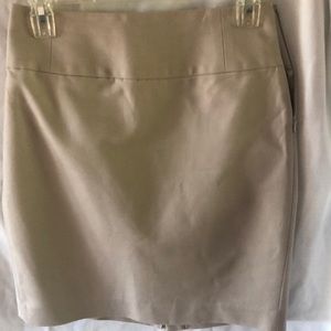 Banana Republic Pencil skirt khaki tan side zip XS